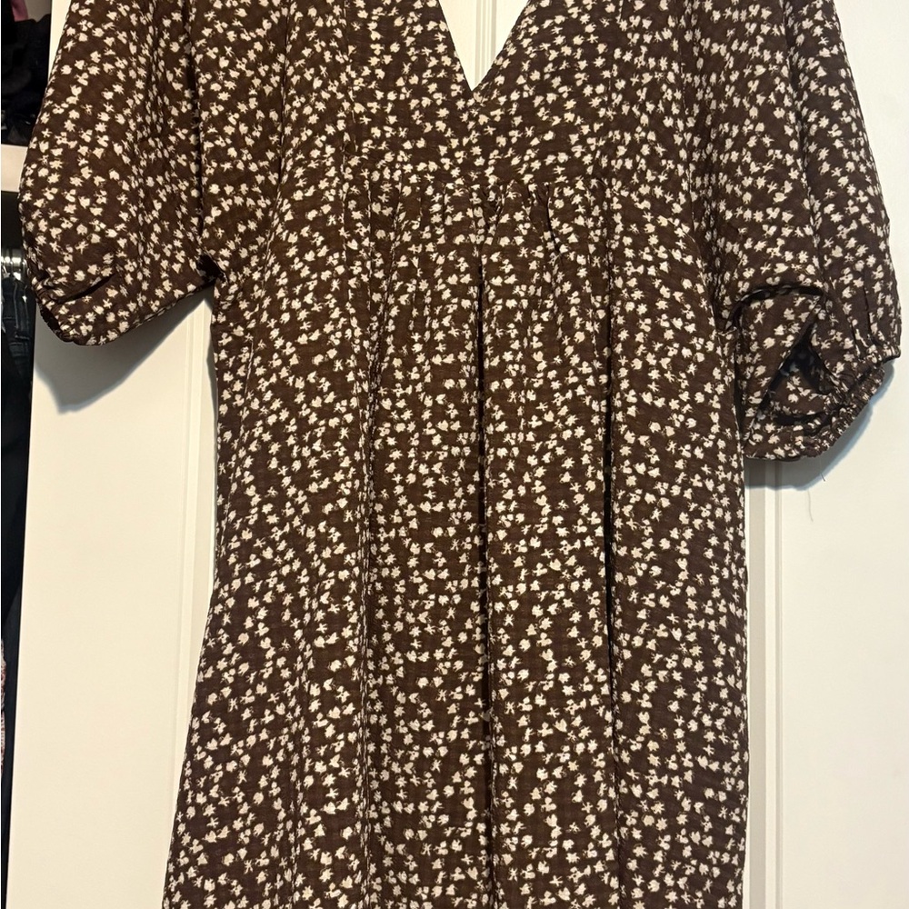 Floral Brown Dress